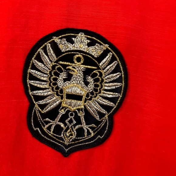 Laurel Red Shift Dress Linen Blend Size 36 US 6 Made In Italy - Picture 6 of 7